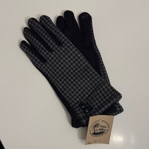 Black and Gray Women's Gloves